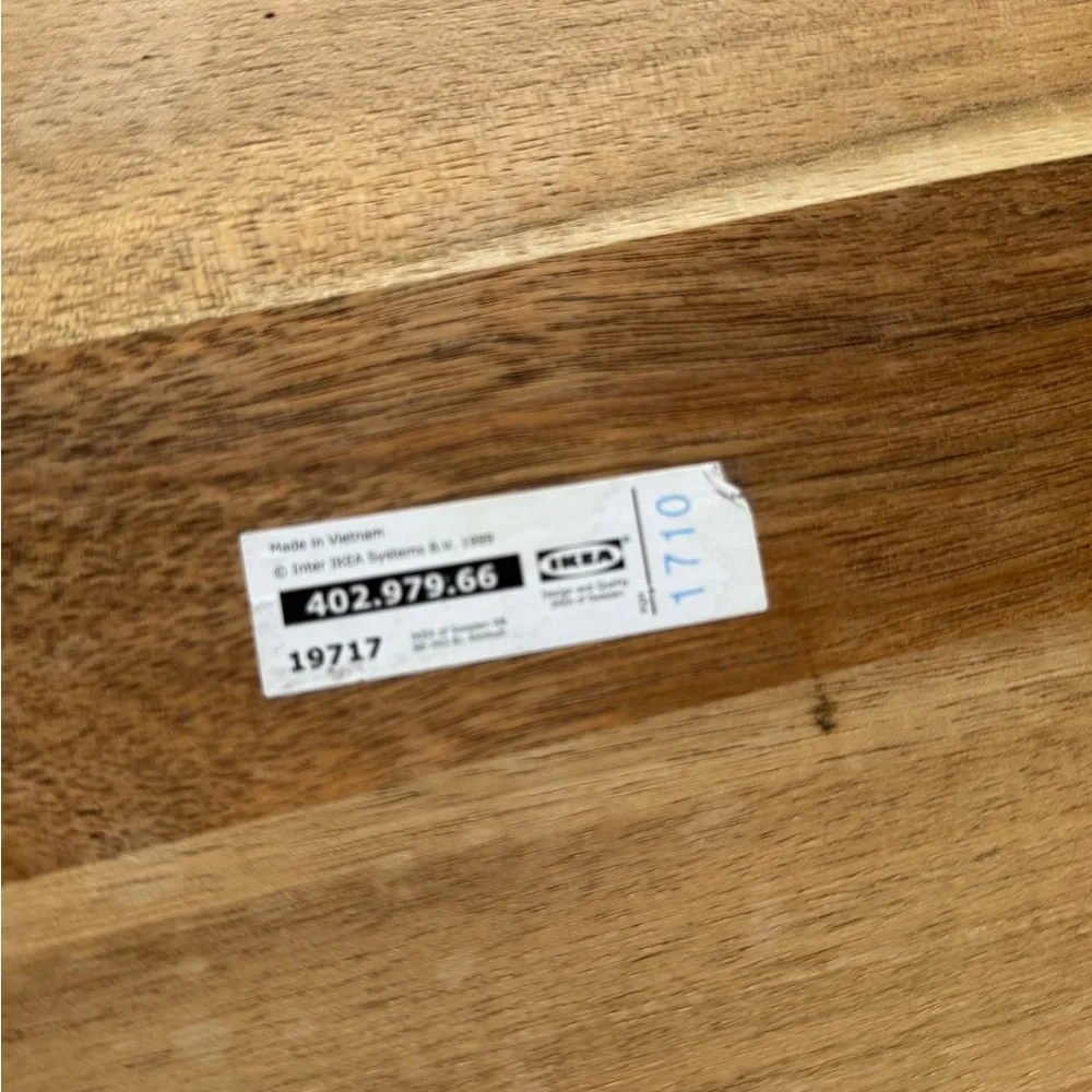 IKEA Skogsta wooden caddy tool storage